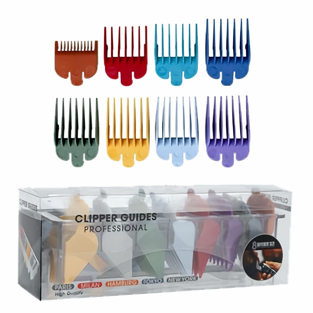 SET*8 PEINETAS PARA MAQUINA DE CABELLO